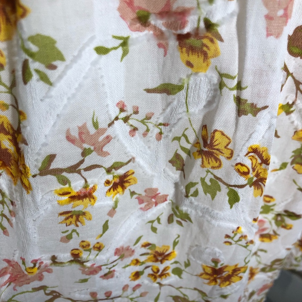 Hester & Orchard floral 3/4 sleeve knit top Sz Large - Picture 4 of 6